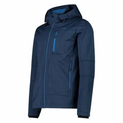 Uomo CMP Giacche Trekking|Giacche Softshell^Giacca da uomo in Softshell melange con cappuccio staccabile