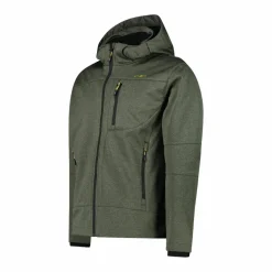 Uomo CMP Giacche Trekking|Giacche Softshell^Giacca da uomo in Softshell melange con cappuccio staccabile