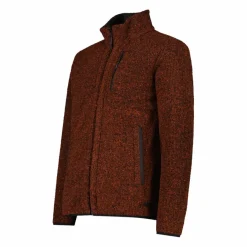 Uomo CMP Maglioni E Felpe^Giacca da uomo rivestita in pile mélange in poliestere riciclato