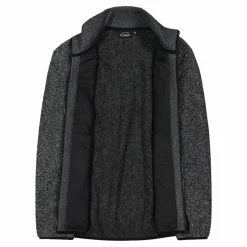 Uomo CMP Maglioni E Felpe^Giacca da uomo rivestita in pile mélange in poliestere riciclato