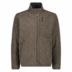 Uomo CMP Maglioni E Felpe^Giacca da uomo rivestita in pile mélange in poliestere riciclato