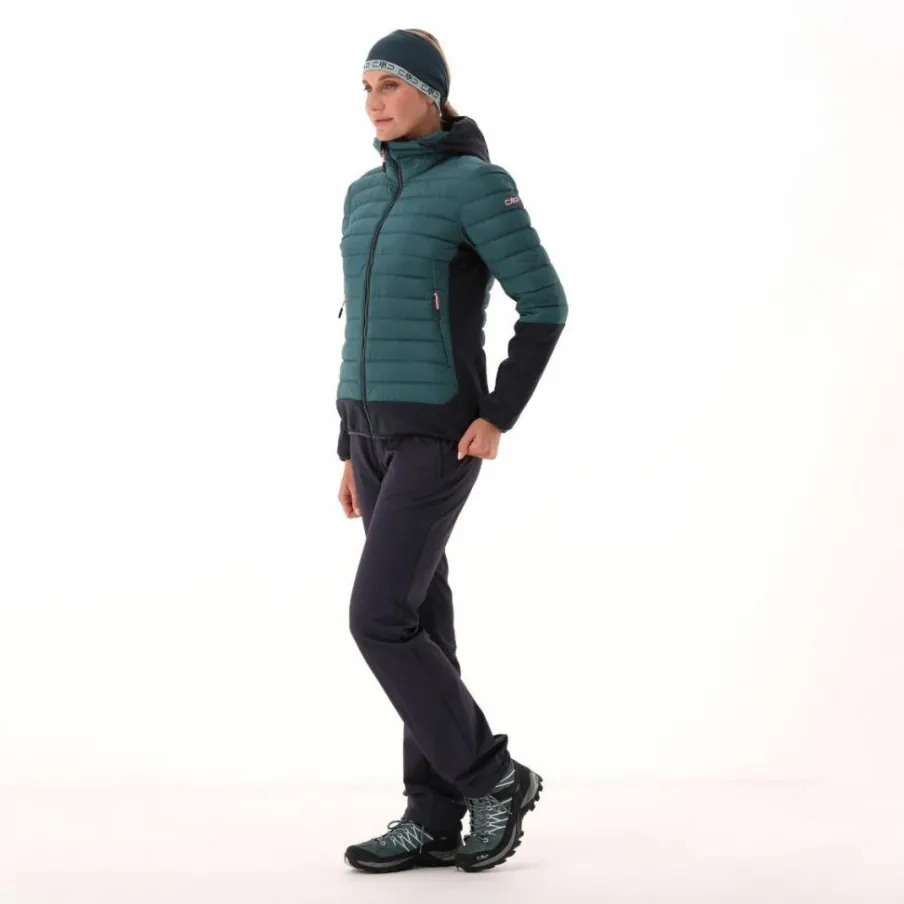 Donna CMP Giacche Imbottite E Piumini|Giacche Trekking^Giacca ibrida donna imbottita Unlimitech con PrimaLoft® Black ThermoPlume con cappuccio