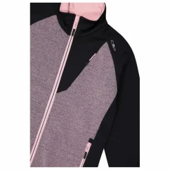 Donna CMP Pile^Giacca Ibrida in pile con zip da donna in knit tech