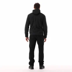 Uomo CMP Pile^Giacca ibrida in pile da uomo in Knit Tech melange con cappuccio