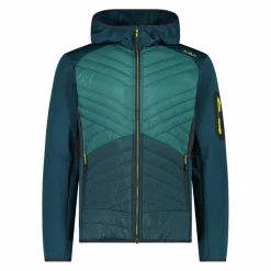 Uomo CMP Pile^Giacca Ibrida Unlimitech in Stretch Performance con cappuccio da Uomo