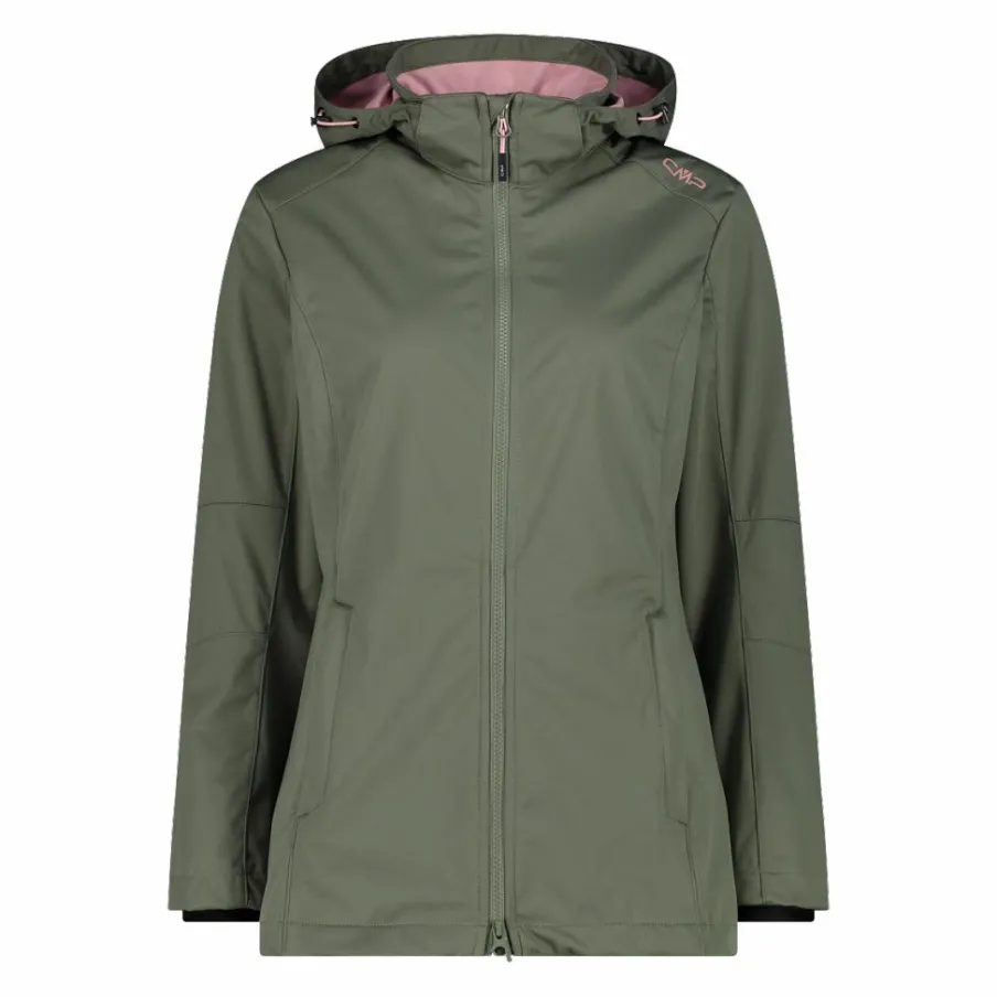 Donna CMP Giacche Trekking|Giacche Softshell^Giacca in Light Softshell con cappuccio staccabile da donna