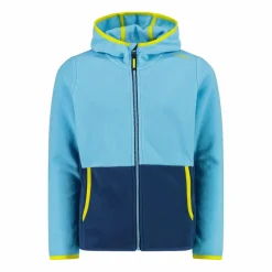 CMP Pile E Felpe^Giacca in pile con zip da bambina color block con cappuccio