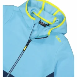 CMP Pile E Felpe^Giacca in pile con zip da bambina color block con cappuccio