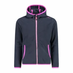 CMP Pile E Felpe^Giacca in pile con zip da bambina color block con cappuccio