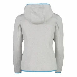 CMP Pile E Felpe^Giacca in pile da bambina in knit-tech mélange con cappuccio