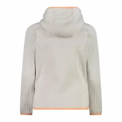 CMP Pile E Felpe^Giacca in pile da bambina in knit-tech mélange con cappuccio