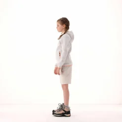 CMP Pile E Felpe^Giacca in pile da bambina in knit-tech mélange con cappuccio