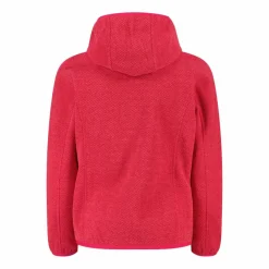 CMP Pile E Felpe^Giacca in pile da bambina in knit-tech mélange con cappuccio