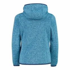CMP Pile E Felpe^Giacca in pile da bambina in knit-tech mélange con cappuccio