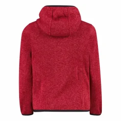 CMP Pile E Felpe^Giacca in pile da bambina in knit-tech mélange con cappuccio