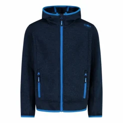 Bambino CMP Pile E Felpe^Giacca in pile da bambino in knit-tech mélange con cappuccio