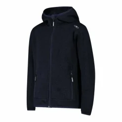 Bambino CMP Pile E Felpe^Giacca in pile da bambino in knit-tech mélange con cappuccio