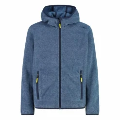 Bambino CMP Pile E Felpe^Giacca in pile da bambino in knit-tech mélange con cappuccio