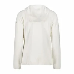Donna CMP Pile^Giacca in pile da donna con cappuccio in knit tech melange