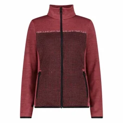 Donna CMP Pile^Giacca in pile da donna in knit tech stampata