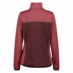 Donna CMP Pile^Giacca in pile da donna in knit tech stampata