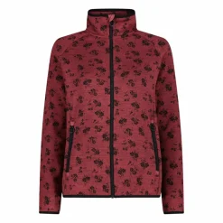 Donna CMP Pile^Giacca in pile da donna in knit tech stampata