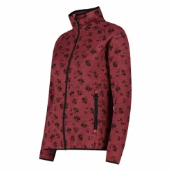 Donna CMP Pile^Giacca in pile da donna in knit tech stampata