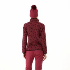 Donna CMP Pile^Giacca in pile da donna in knit tech stampata