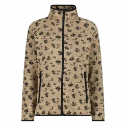 Donna CMP Pile^Giacca in pile da donna in knit tech stampata