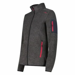 Donna CMP Pile^Giacca in pile da donna in Knit-Tech mèlange