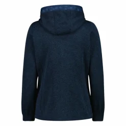 Donna CMP Pile^Giacca in pile da donna in knit tech con cappuccio con dettagli floreali