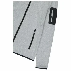 Donna CMP Pile^Giacca in pile da donna in knit-tech mélange con cappuccio