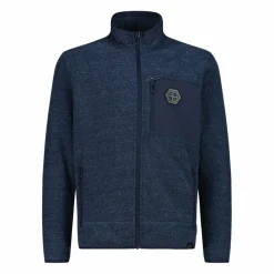 Uomo CMP Pile^Giacca in pile da uomo in knit tech melange