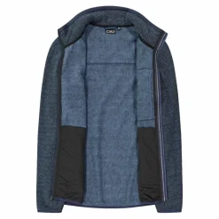Uomo CMP Pile^Giacca in pile da uomo in knit tech melange