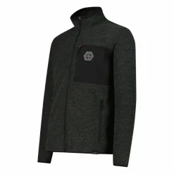 Uomo CMP Pile^Giacca in pile da uomo in knit tech melange
