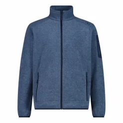 Uomo CMP Pile^Giacca in Pile da uomo in knit-tech mélange