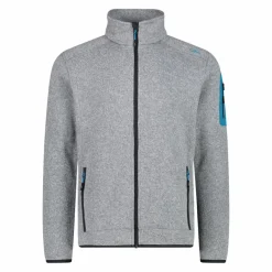 Uomo CMP Pile^Giacca in Pile da uomo in knit-tech mélange