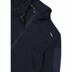 Uomo CMP Pile^Giacca in Pile da uomo in knit-tech mélange