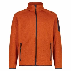 Uomo CMP Pile^Giacca in Pile da uomo in knit-tech mélange