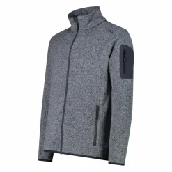 Uomo CMP Pile^Giacca in Pile da uomo in knit-tech mélange