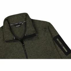 Uomo CMP Pile^Giacca in Pile da uomo in knit-tech mélange