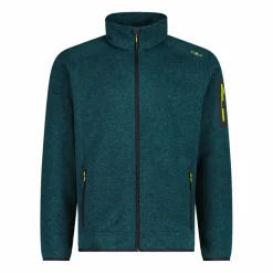 Uomo CMP Pile^Giacca in Pile da uomo in knit-tech mélange