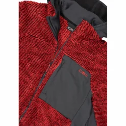 Uomo CMP Pile^Giacca in pile Highloft da uomo con cappuccio Unlimitech