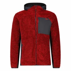 Uomo CMP Pile^Giacca in pile Highloft da uomo con cappuccio Unlimitech