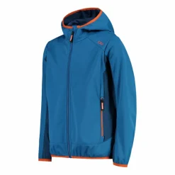 Bambino CMP Giacche E Piumini^Giacca in softshell leggero da bambino con cappuccio fisso