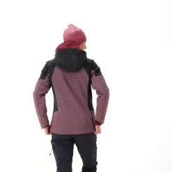 Donna CMP Giacche Trekking|Giacche Softshell^Giacca Softshell da Donna con Cappuccio e Motivo Grid-Jacquard Bicolor