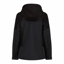 Donna CMP Giacche Trekking|Giacche Softshell^Giacca Softshell da Donna con Cappuccio e Motivo Grid-Jacquard Bicolor