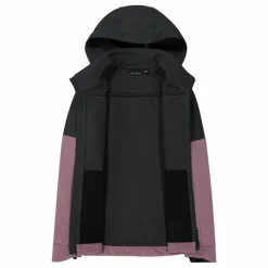 Donna CMP Giacche Trekking|Giacche Softshell^Giacca Softshell da Donna con Cappuccio e Motivo Grid-Jacquard Bicolor