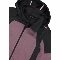 Donna CMP Giacche Trekking|Giacche Softshell^Giacca Softshell da Donna con Cappuccio e Motivo Grid-Jacquard Bicolor