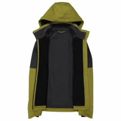 Uomo CMP Giacche Trekking|Giacche Softshell^Giacca Softshell da Uomo con Cappuccio e Motivo Grid-Jacquard Bicolor